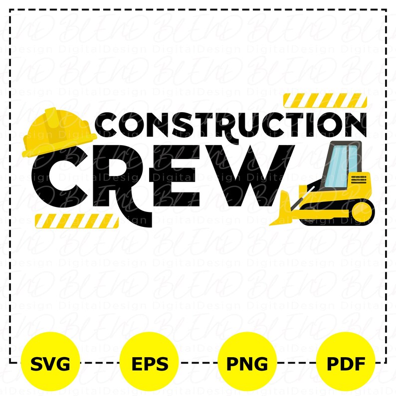 Construction Birthday Svg, Construction Crew Svg, Kids Birthday Svg, Matching Friends Svg, Construction Svg, Birthday Family, Excavator Svg
