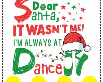 Christmas Dancer SVG, Funny Santa Dance PNG (Digital Download)