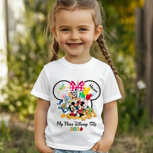 Personalized My First Disney Trip Png, Disney First Trip 2026 Png, Disney Vacation Png, Castle Png, Mouse and Friend Png,Magical Kingdom Png image 6