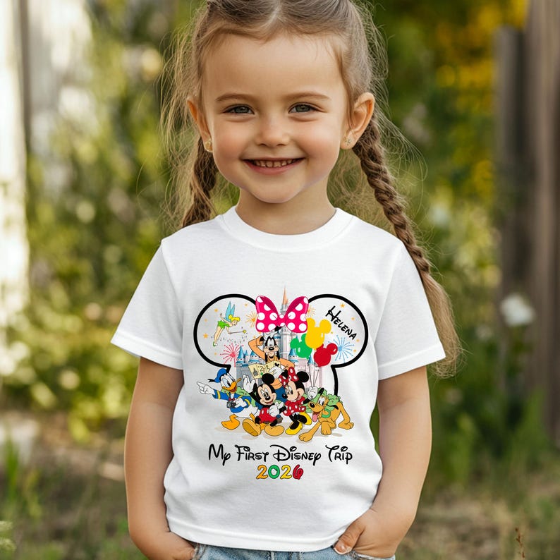 Personalized My First Disney Trip Png, Disney First Trip 2026 Png, Disney Vacation Png, Castle Png, Mouse and Friend Png,Magical Kingdom Png image 6