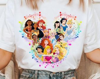 Watercolor Princess Squad PNG: Mouse Head Background (Digital Download)