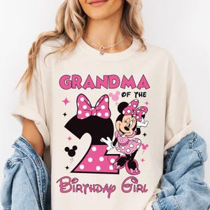PNG personalizado de Minnie Mouse para el segundo cumpleaños, gráfico de camiseta familiar a juego (descarga digital) imagen 4