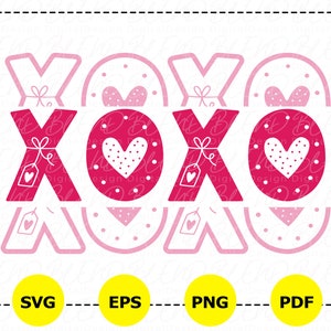 Xoxo Svg, Cuore Svg, Doodle Cuore, Png di San Valentino, San Valentino Svg, Camicia di San Valentino Svg, Regalo per lei Svg, Tazza d'amore Svg, San Valentino divertente
