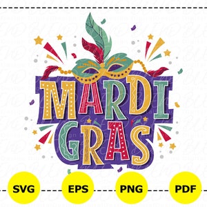 Mardi Gras svg, Mardi Gras multicolor svg, Mardi Gras png, Mardi Gras camisa svg, carnaval svg, divertido Mardi Gras svg, popular svg, popular png