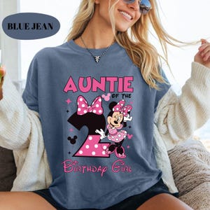 PNG personalizado de Minnie Mouse para el segundo cumpleaños, gráfico de camiseta familiar a juego (descarga digital) imagen 6