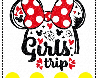 Disney Girls Trip SVG, Minnie Vacation Design (Digital Download)