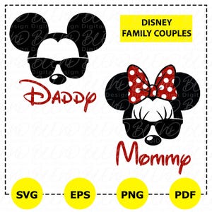 Disney Family Svg, Mickey Daddy Svg, Minnie Mommy Svg,Family Matching Shirt Svg, Mickey Minnie Mouse Png, Family Svg, Cricut file, Clipart