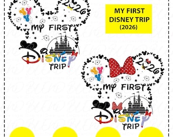 My First Disney Trip 2026 Svg, Family Trip 2026 Svg, Family Vacation, Friend Squad Svg,Vacay Mode,Magical Kingdom Svg,Disneyland Family Trip