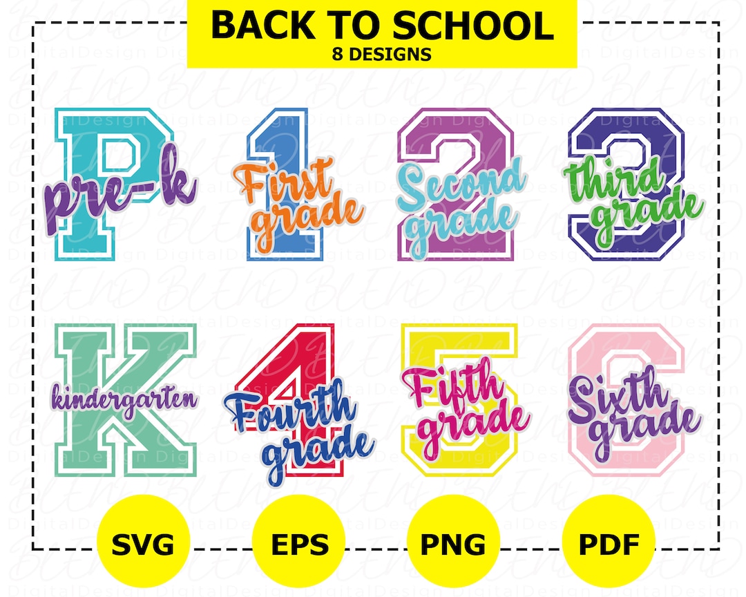 Back to School Svg First Day of School Svg Back to School - Etsy