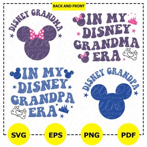 Disney Familie Paar SVG, In meinem Disney Oma Opa Ära svg, Disneyland Familienreise, Mädchen Disney, Disney Ära Png, Disney Geburtstagsreise