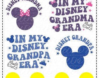 Disney Grandma Grandpa Era SVG PNG, Disneyland Trip (Digital Download)