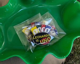 UNO First Birthday Magnetic Party Favors: Multicolour Fun Decor (x15)