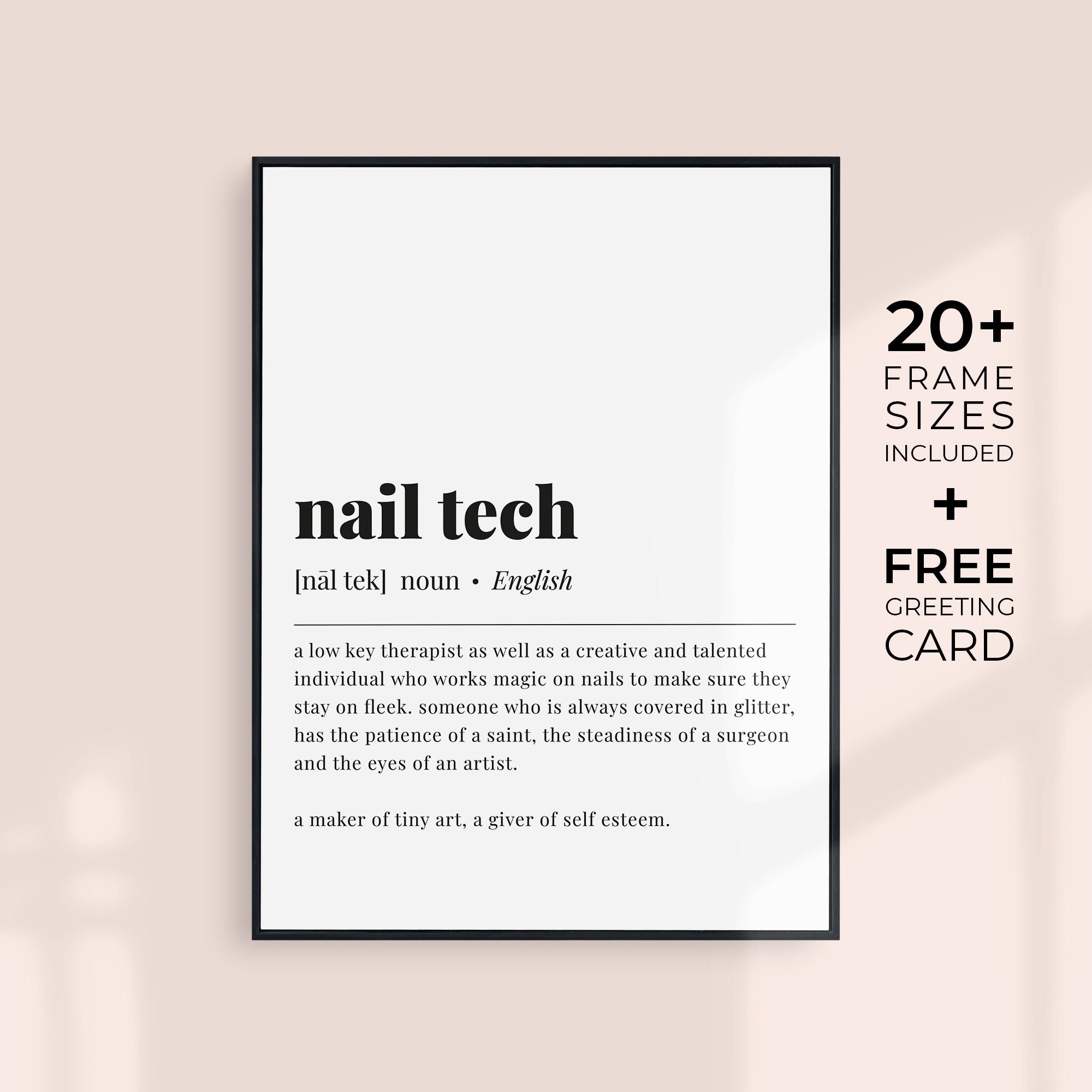 Thank You Manicurist & Nail Tech Christmas Greeting Card Thank You Manicurist & Nail Tech Christmas Greeting Card