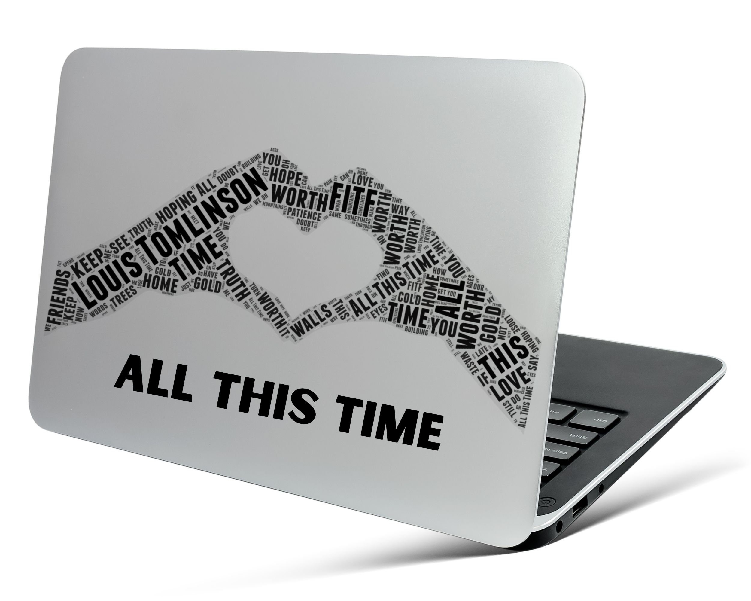 All this time lyrics digital png svg image of two hands making a heart