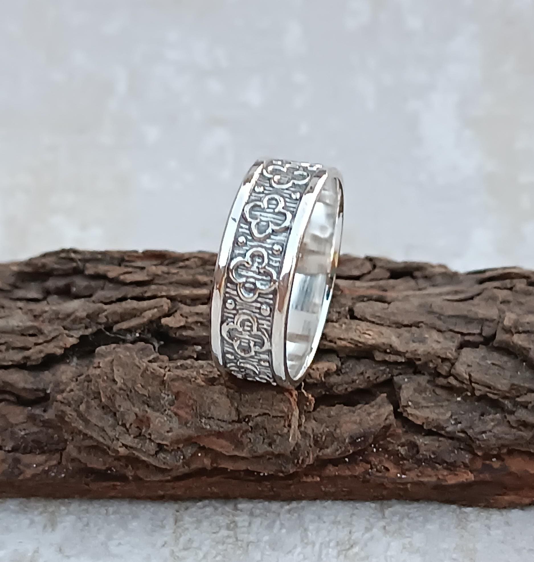 Anello Midi Per Il Pollice Con Fede Nuziale D Da 2 Mm In Argento - Foto 8