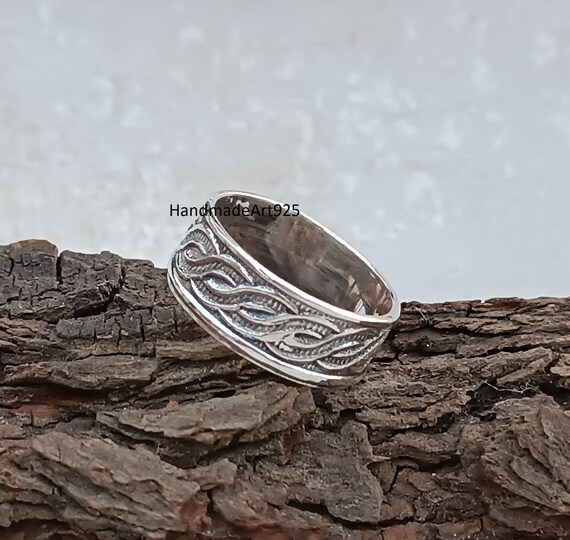 bague homme WAVES en argent 925 – Bijoux Minéraux