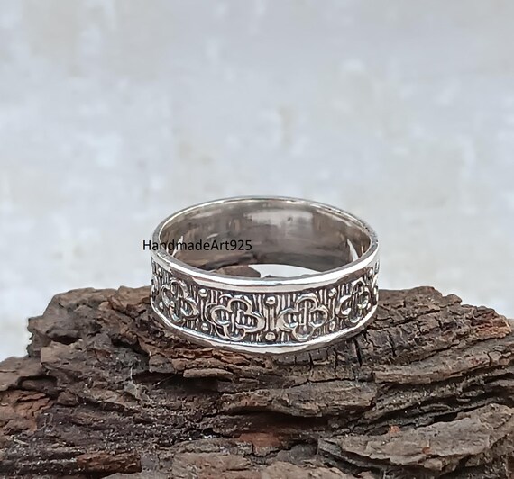 Anello Midi Per Il Pollice Con Fede Nuziale D Da 2 Mm In Argento - Foto 6