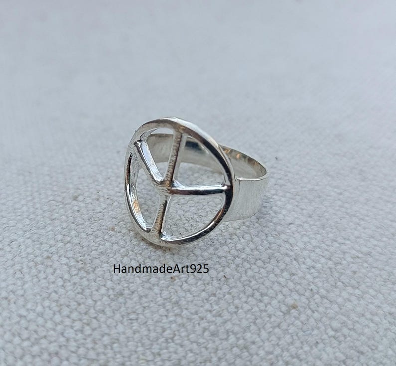 Anillo moderno diseño escalones plata 925 macizo 6,1 gr - Anticuarios 2002
