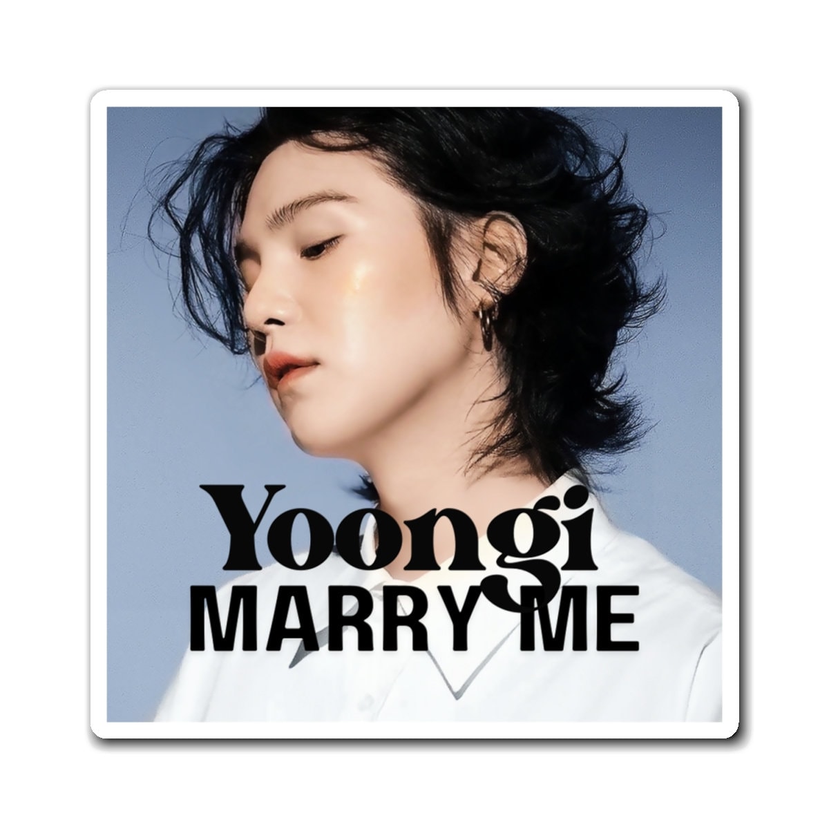 Yoongi Marry Me Magnet BTS Suga - Etsy
