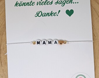 Armband für Mama /Mutter/Muttertag/Makrameearmband