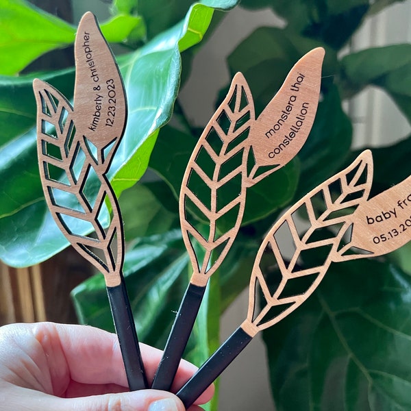 Plant Name Stakes Etsy