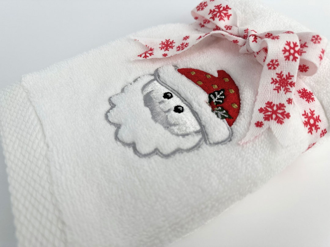Christmas Towel Christmas Hand Towel Christmas Tea Towel Etsy
