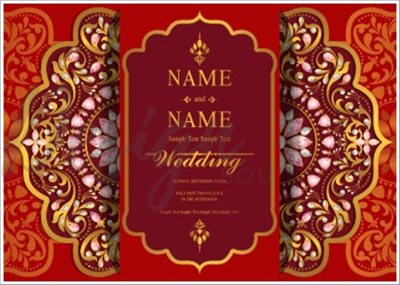 Blank Invitation Card Template PRINTABLE QUALITY DIY Card | Etsy