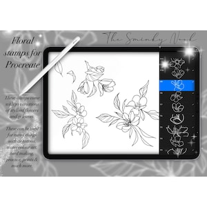 Procreate flower brushs set