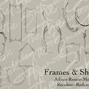 Neo Traditional Frames and Shapes/ Art Nouveau Designs, Tattoo Designs ...