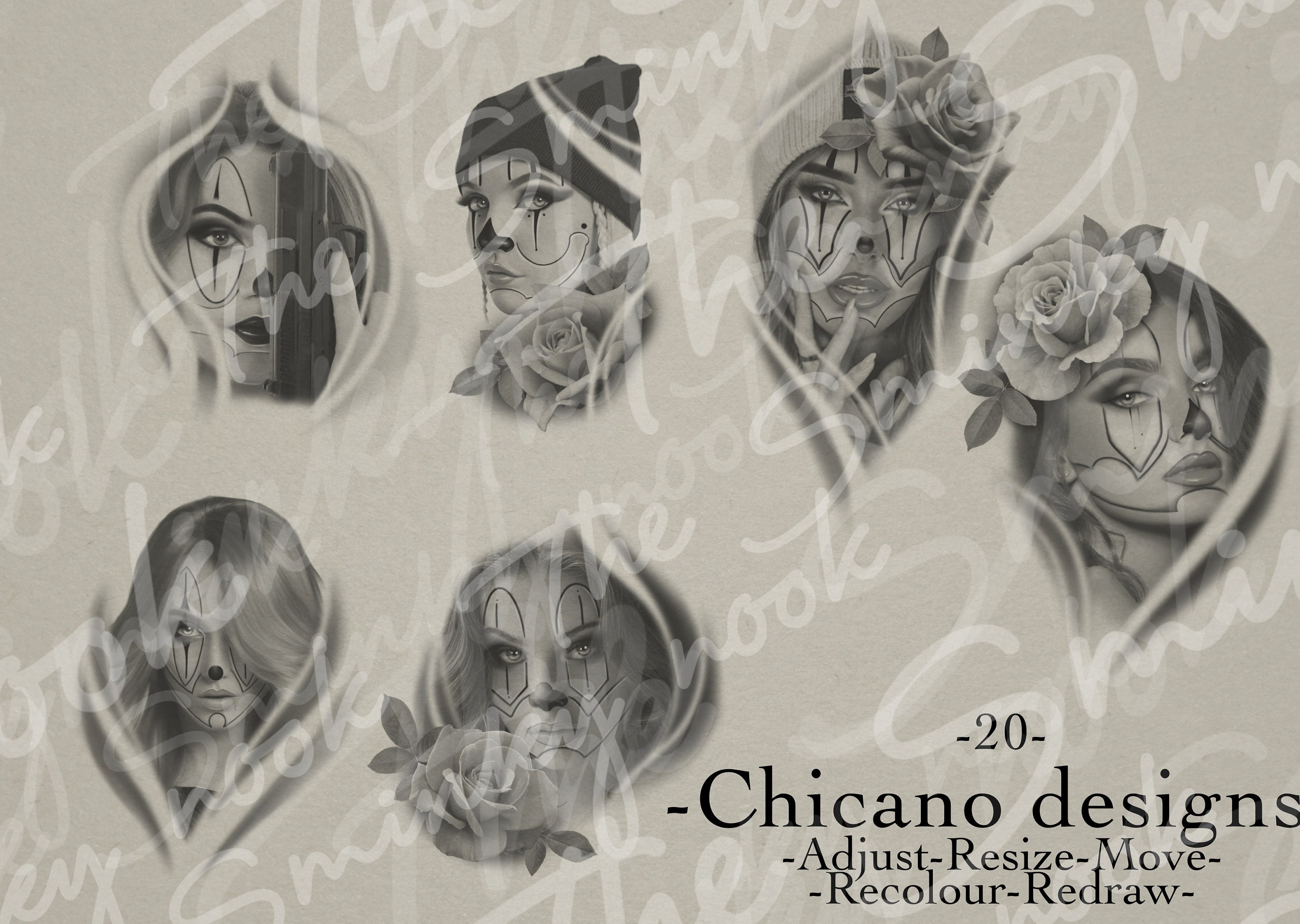 Chicano Tattoo Procreate Brushes Stamps Digital Brush Etsy Chicano Tattoo Procreate Brushes Stamps Digital Brush Etsy