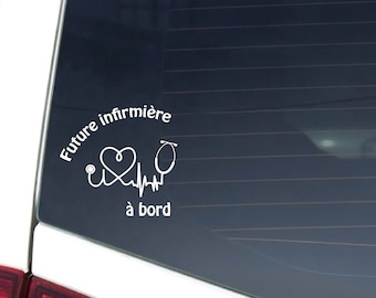 Future nurse on board sticker