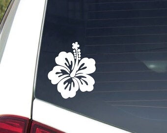 Hibiskus-Aufkleber