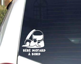 Baby an Bord Biker Aufkleber