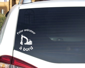 Aufkleber „Zukünftiger Bediener an Bord“