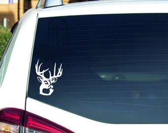 Deer head sticker