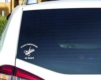 Friseur an Bord Sticker