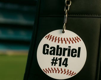 individueller Acrylaufkleber für Sporttaschen