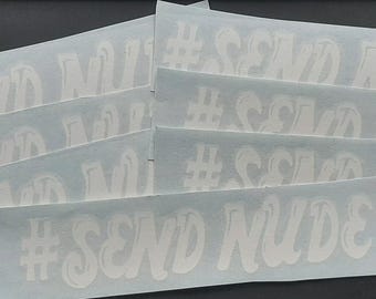 #SendNude-Aufkleber