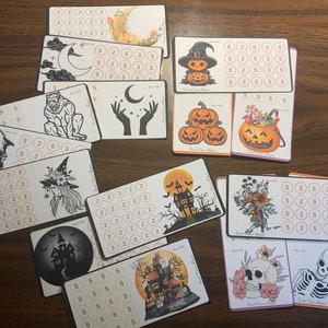 Halloween Miniature Saving Challenges Printed