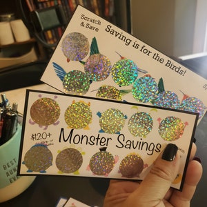 Savings Challenge/ Monster Savings /Savings is for the Birds
