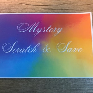 Mystery Rainbow Savings Challenge Book Scratch and Save