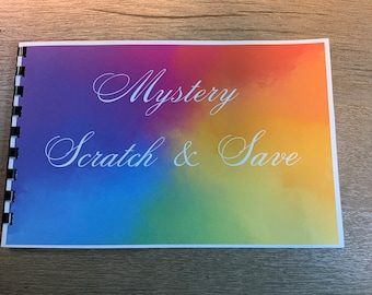 Mystery Rainbow Savings Challenge Book Scratch and Save
