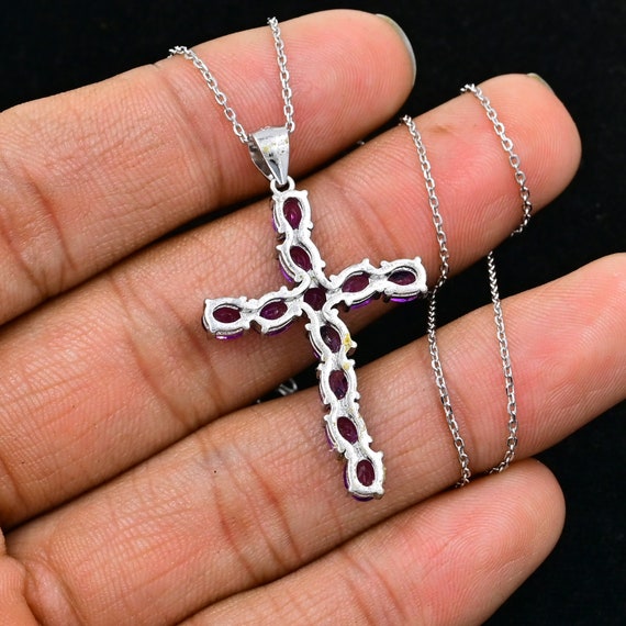 Collana Ciondolo Ala Vera Ametista GARANZIA Pietra Dura Naturale Chakra NUOVA - Foto 2