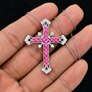 925 Sterling Silver, Natural Pink Topaz Holy Cross Pendant Necklace, December Birthstone, Cross With Chain, Pink Topaz Jewelry, Gift for Her - Etsy 925 Sterling Silver, Natural Pink Topaz Holy Cross Pendant Necklace, December Birthstone, Cross With Chain, Pink Topaz Jewelry, Gift for Her - Etsy