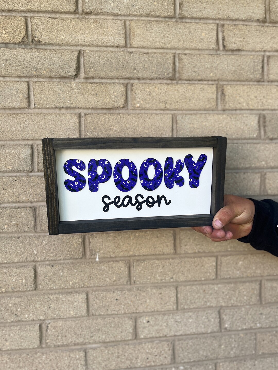 Spooky Season Halloween Sign Halloween Decor Spooky Season - Etsy