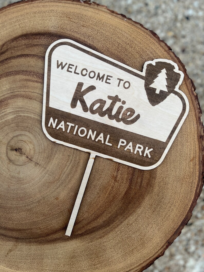 Personalized National Park Cake Topper Camp Symbol Cake - Etsy