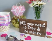 Ice Cream Table Sign Ice Cream Bridal Shower Sign Bridal shower decor ice cream birthday decor she s been scooped up