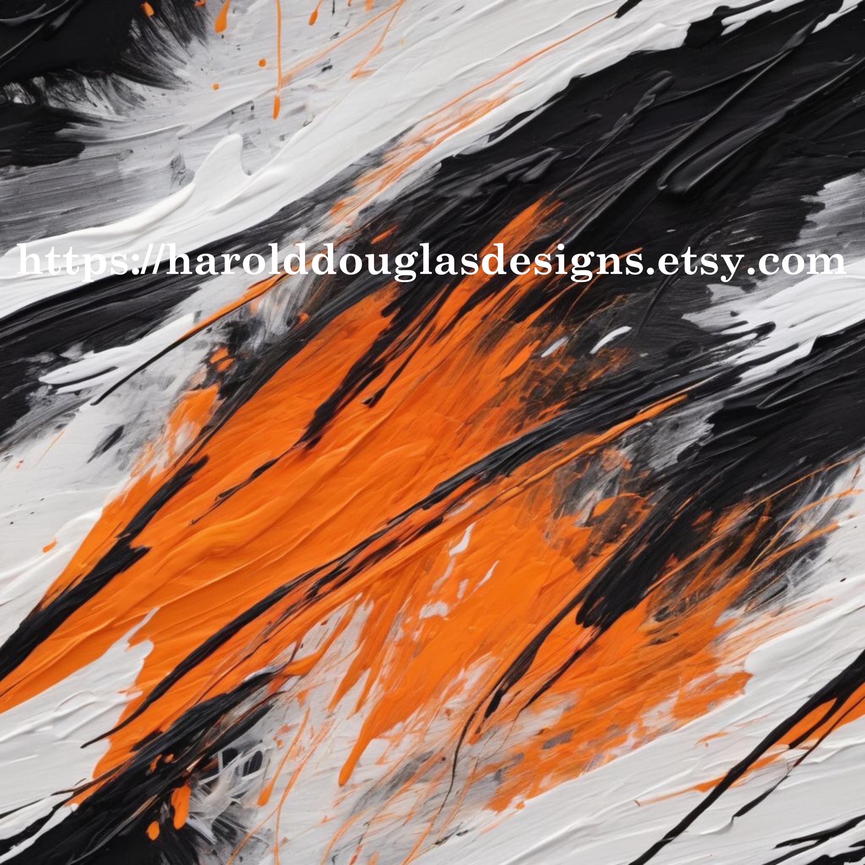 Cincinnati Bengals Seamless Pattern | Digital Design in Team Colors for ...