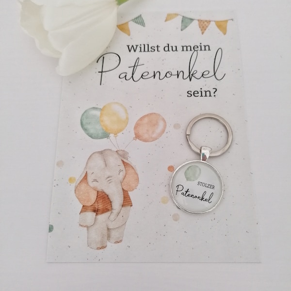 Patenonkel fragen, Willst du mein Patenonkel werden, Paten fragen, Geschenk für Patenonkel, Baby Geburt, Taufpate fragen