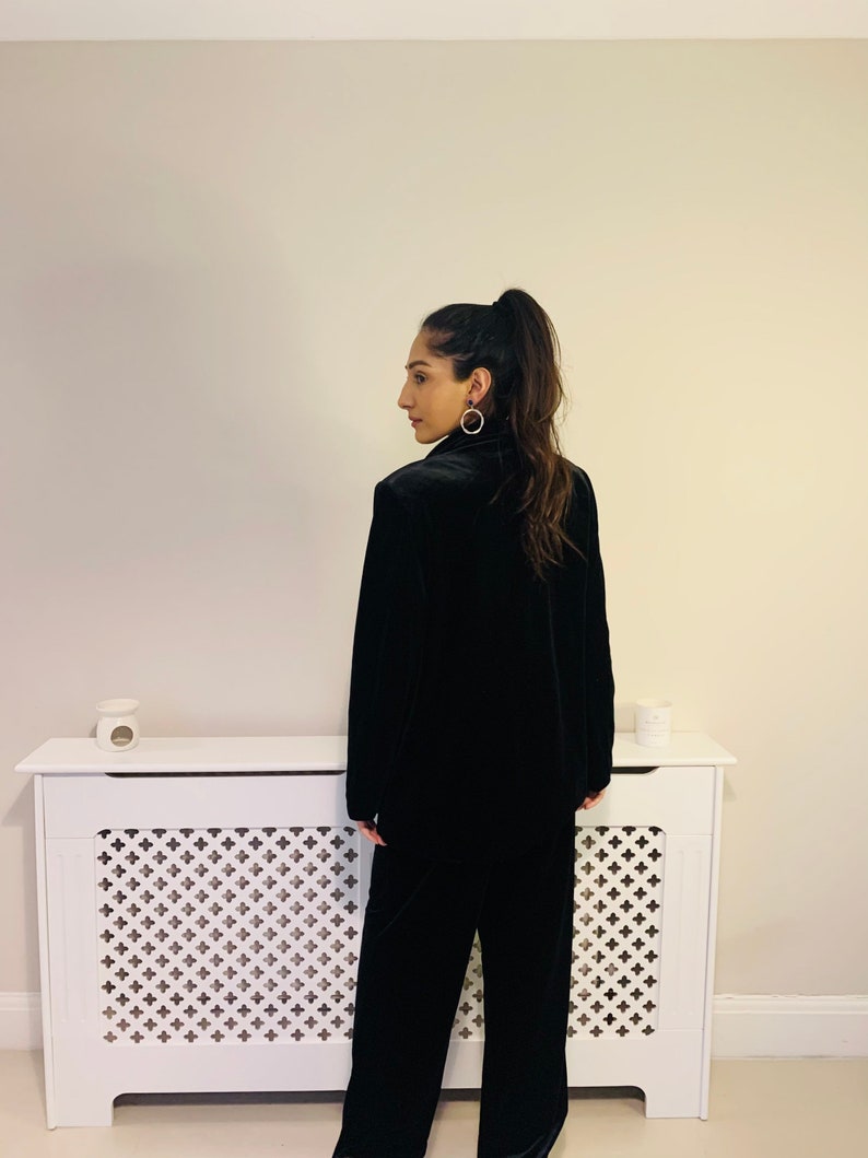 Black Velvet Suit Set Etsy
